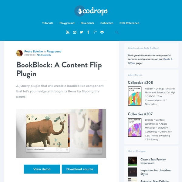 BookBlock: A Content Flip Plugin