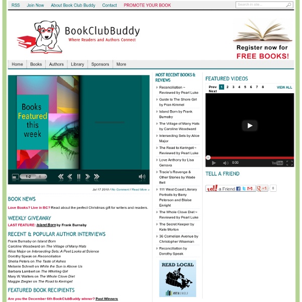 Book Club Buddy - Where book readers and authors connect and book clubs thrive!