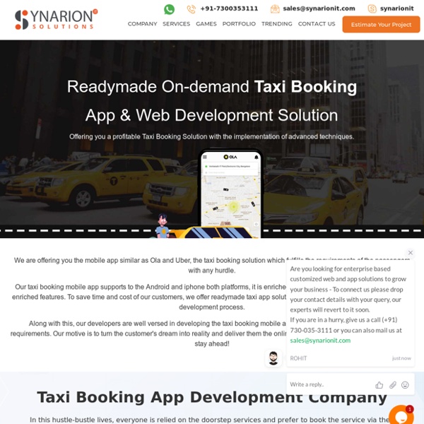 Looking For A Taxi Booking App Development Solutions