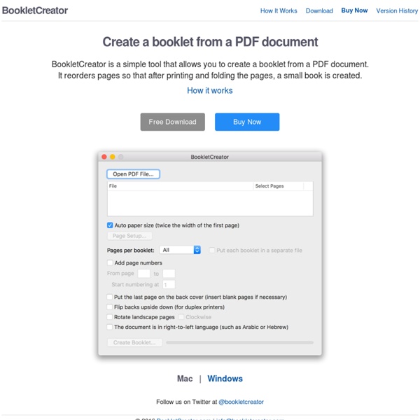 BookletCreator - create a booklet from a PDF document