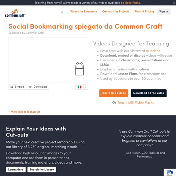 Social Bookmarking spiegato da Common Craft Explained by Common Craft
