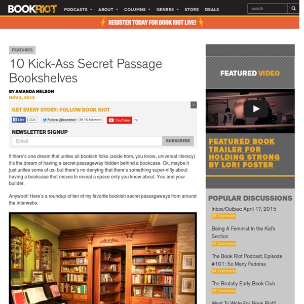 10 Kick-Ass Secret Passage Bookshelves