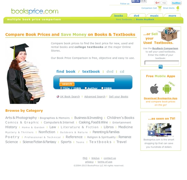 BooksPrice - Book Price Comparison - Compare Book & Textbook Prices