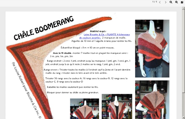 Châle boomerang