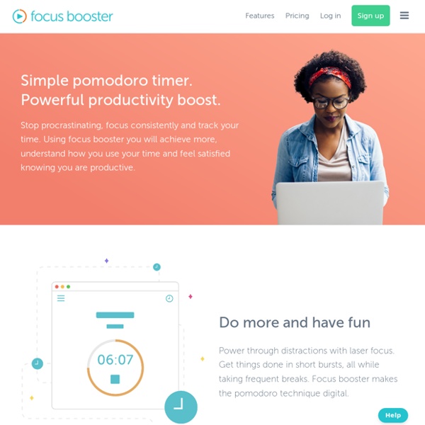 Focus booster - home; try the pomodoro technique