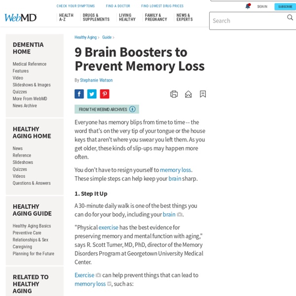 Senior Brain Boosters: Tips for Avoiding Age-Related Memory Loss