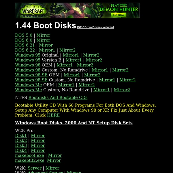 Free Windows Bootdisks, Free DOS boot disk