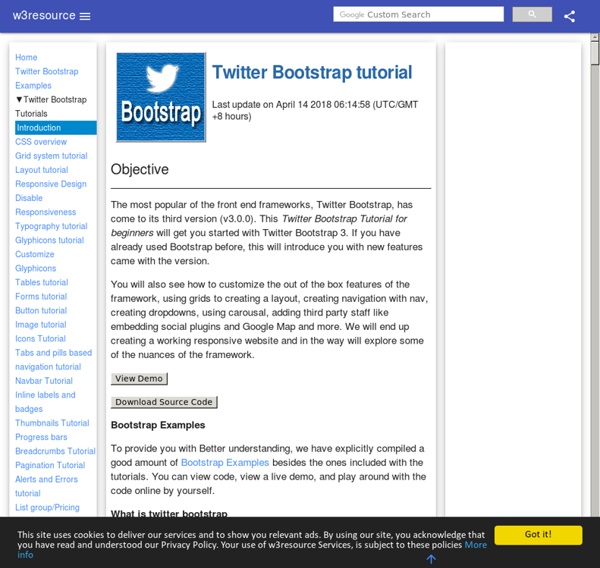 Twitter Bootstrap Tutorial