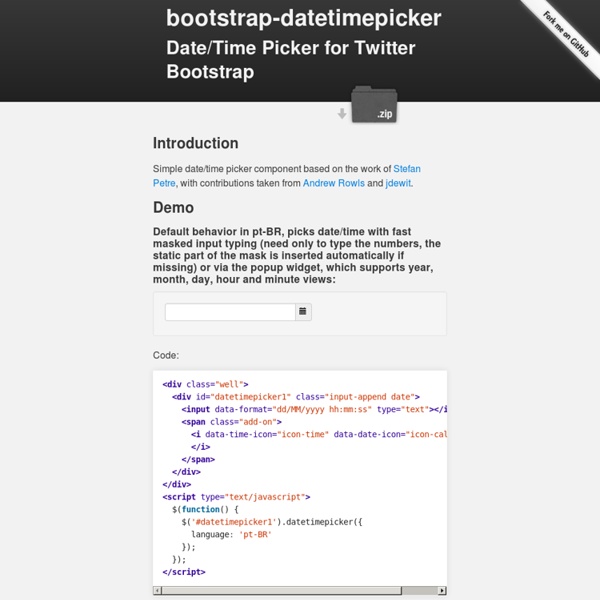 Bootstrap Date/Time Picker