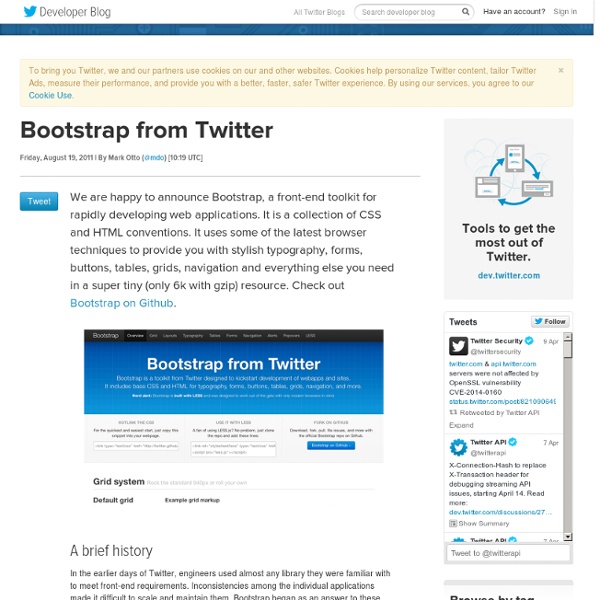 Bootstrap from Twitter