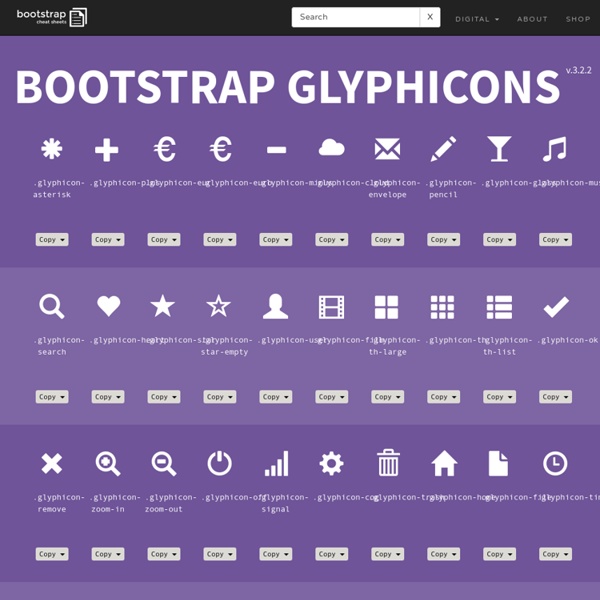 Bootstrap Glyphicons v3.2.2