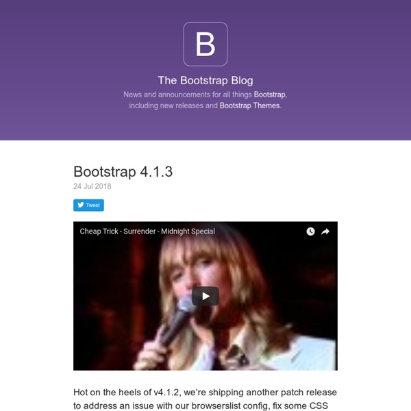 Bootstrap · The most popular HTML, CSS, and JS framework in the world.