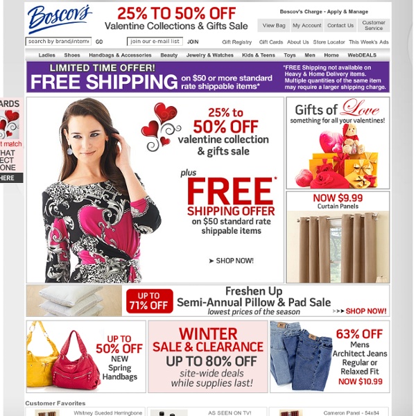 Boscov's Online - Your Full Service Department Store