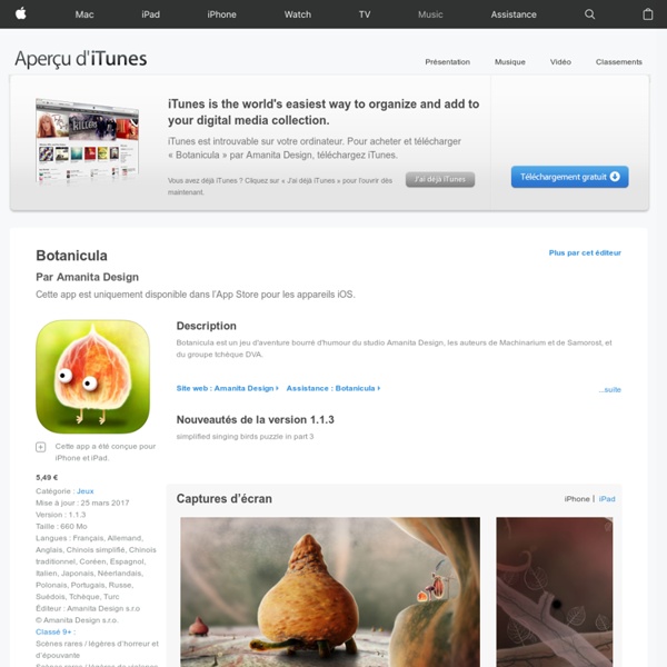 Botanicula pour iPhone, iPod touch et iPad dans l’App Store sur iTunes