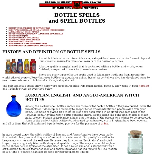 Bottle Spells and Spell Bottles