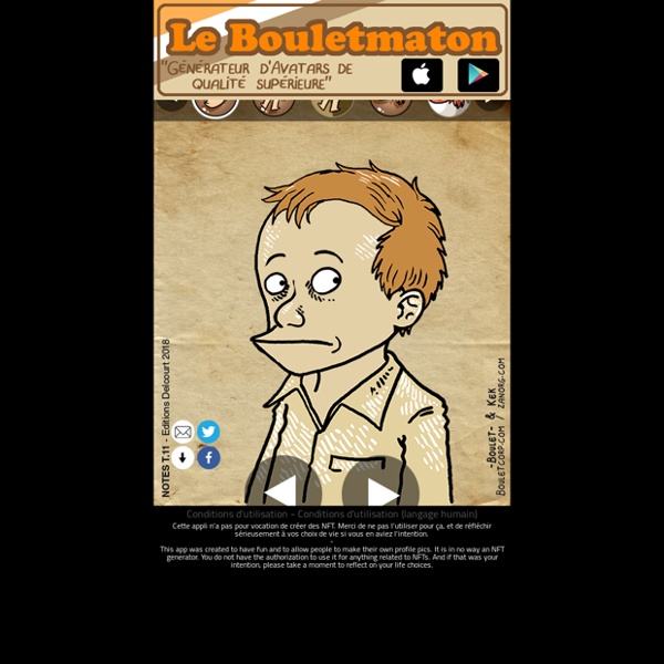 Le Bouletmaton, générateur d'avatars de qualité supérieure