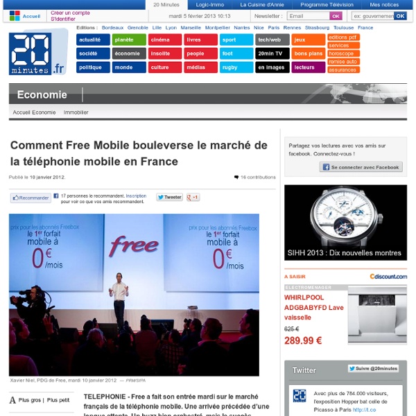 Comment Free Mobile bouleverse le marché de la téléphonie mobile en France