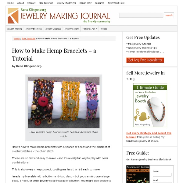 How to Make Hemp Bracelets – a Tutorial