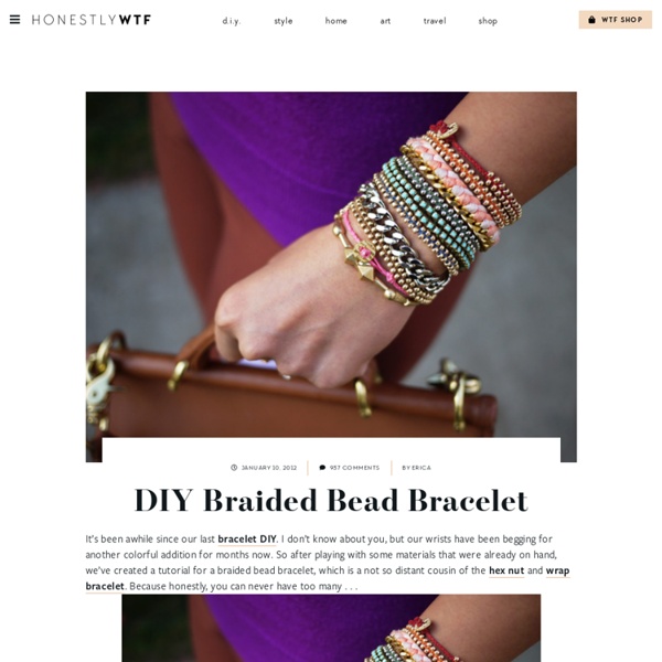DIY Braided Bead Bracelet