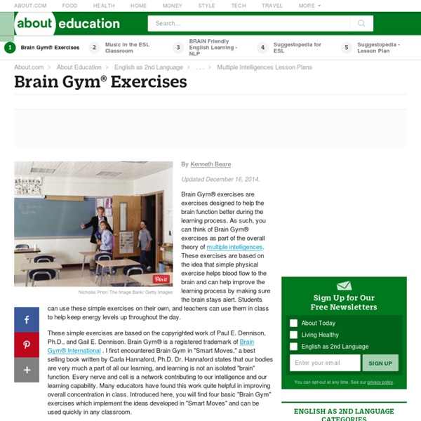 Brain Gym® Exercises