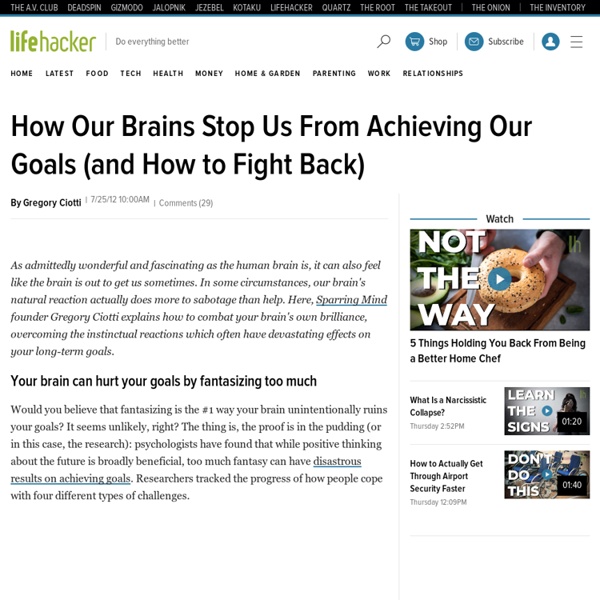 How Our Brains Stop Us From Achieving Our Goals (and How to Fight Back)