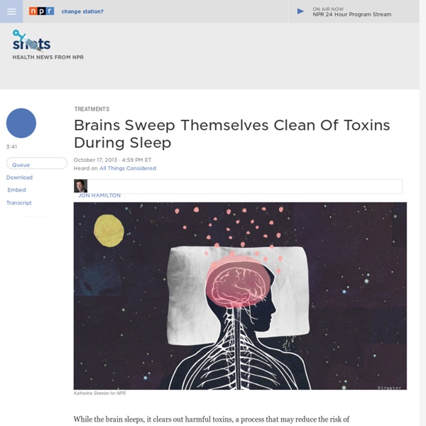 Brains Sweep Themselves Clean Of Toxins During Sleep