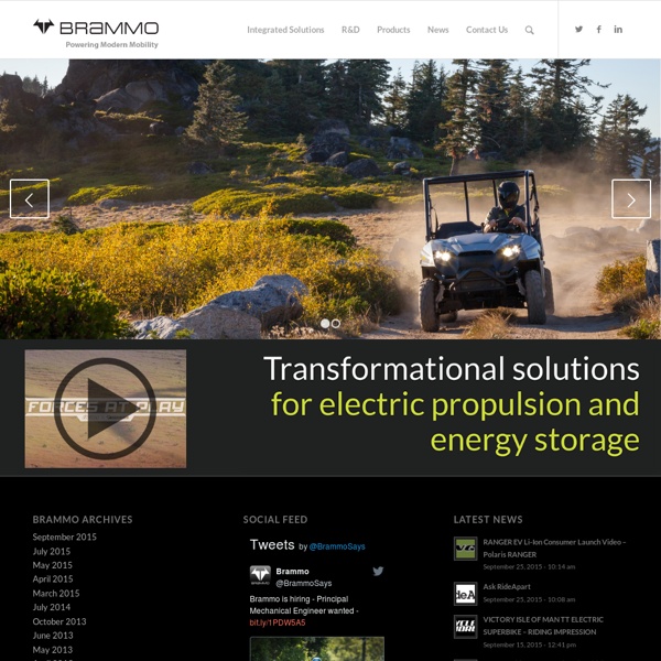 100% Electric Motorcycle : Brammo Empulse and Enertia Home