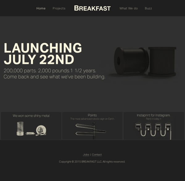 BREAKFAST - A physical-digital interactive agency based in New York