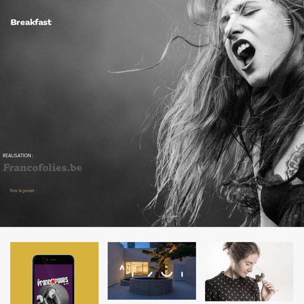 Studio Breakfast - Graphic design & web agency. Liege, Belgium, Europe. We love you.