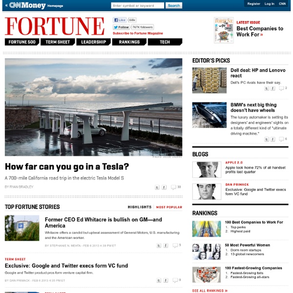 Fortune 500 Daily & Breaking Business News - FORTUNE on CNNMoney