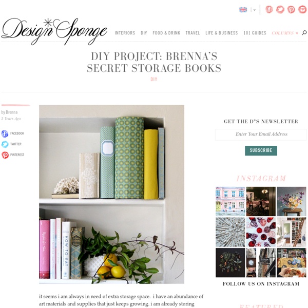 Design*Sponge » Blog Archive » diy project: brenna’s secret storage books
