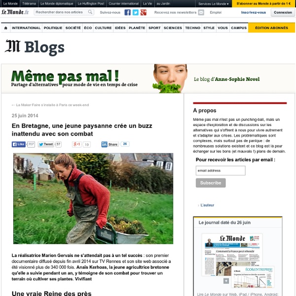 En Bretagne, le combat d’une jeune paysanne crée un buzz inattendu