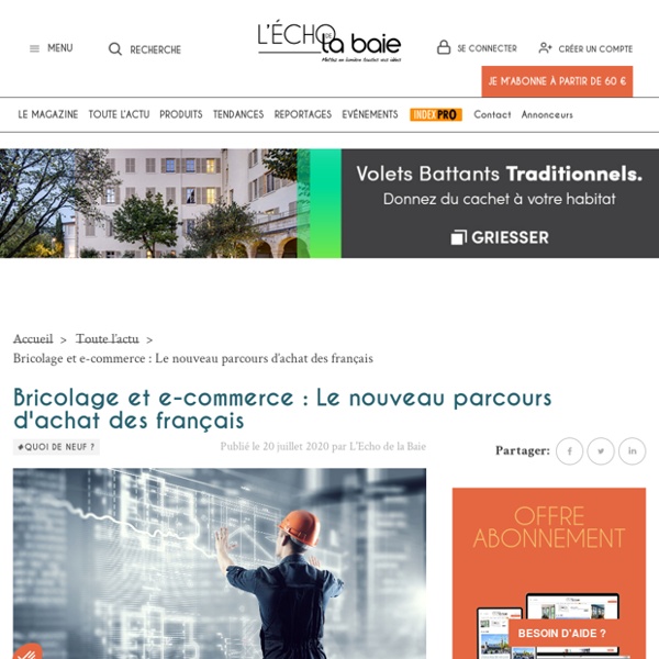 Bricolage et e-commerce : Le nouveau parcours d'achat des français