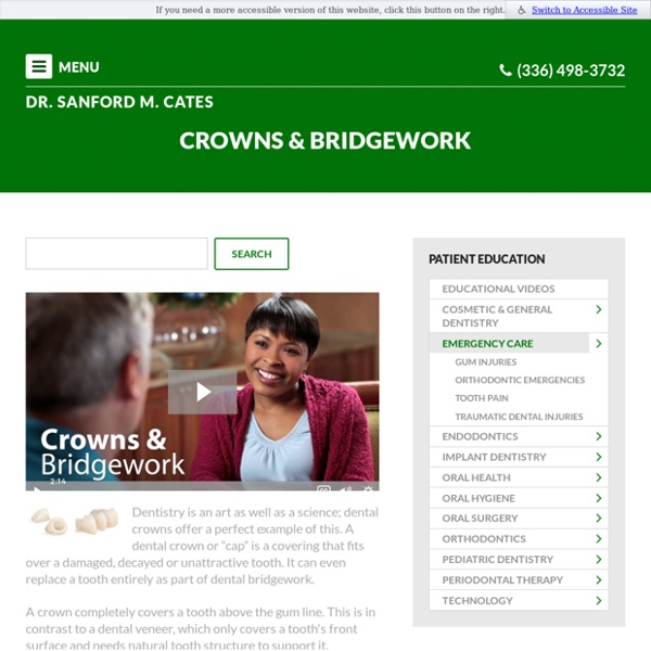 Crowns & Bridgework - Dentist Randleman, NC - Dental Education Library