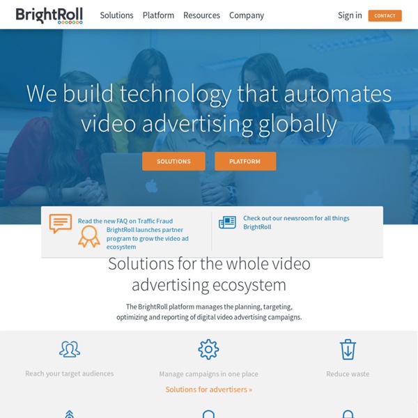 BrightRoll - The Leading Provider of Online Video Advertising Services