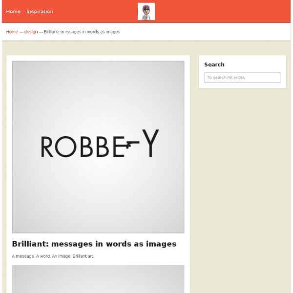 Brilliant: messages in words as images