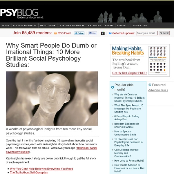 Social Psychology Studies