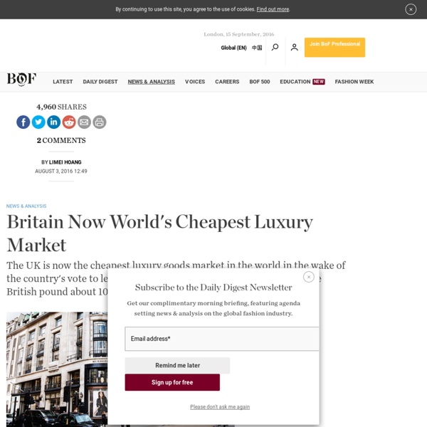 Britain Now World's Cheapest Luxury Market