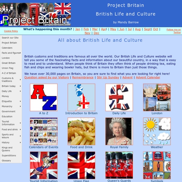 ProjectBritain.com - A resource of British Life and Culture in the UK by Woodlands Junior