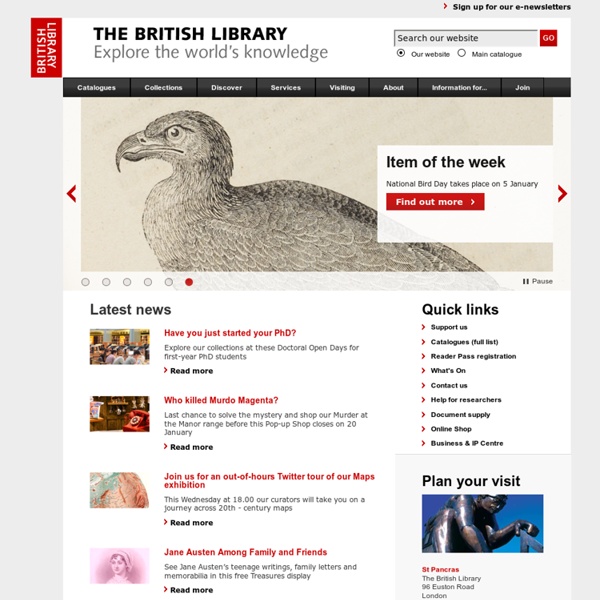 THE BRITISH LIBRARY - The world's knowledge