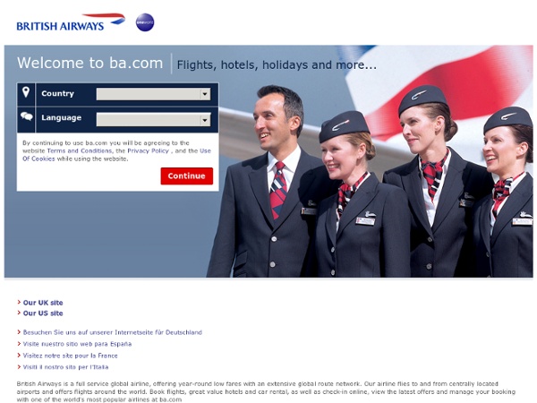 Book Flights, Hotels, Holidays, Car Rental with British Airways - BA.com