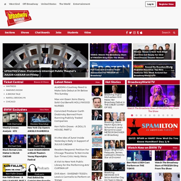 Broadway World.com - #1 Site for Broadway Shows, Theatre, Live Entertainment, Tickets & More!