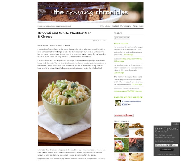 Broccoli and White Cheddar Mac & Cheese « The Craving Chronicles