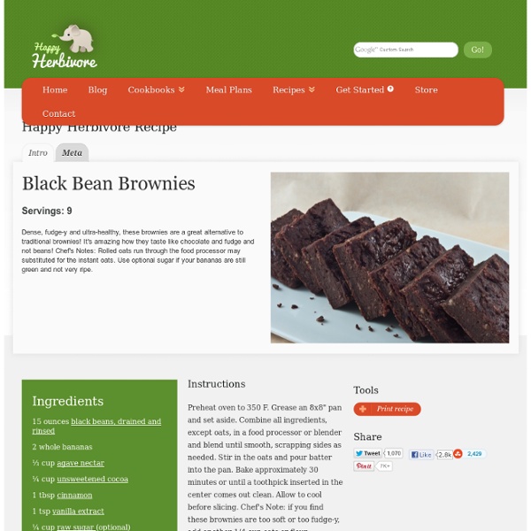 Black Bean Brownies Recipe