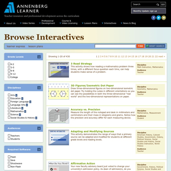 Browse Interactives