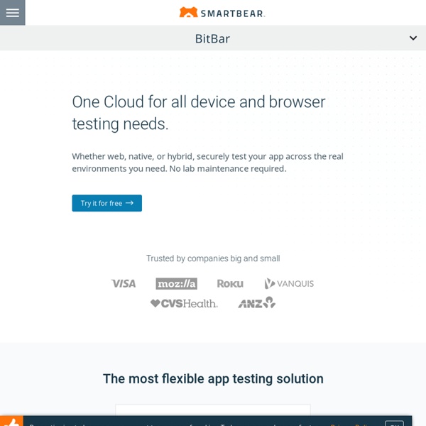 Cross Browser Testing. Real mobile devices & browsers!
