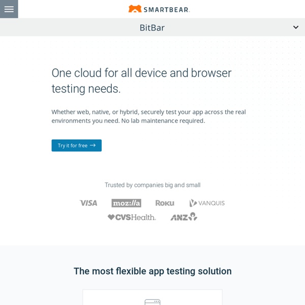 Cross Browser Testing. Pick an OS - Pick a Browser - Test website