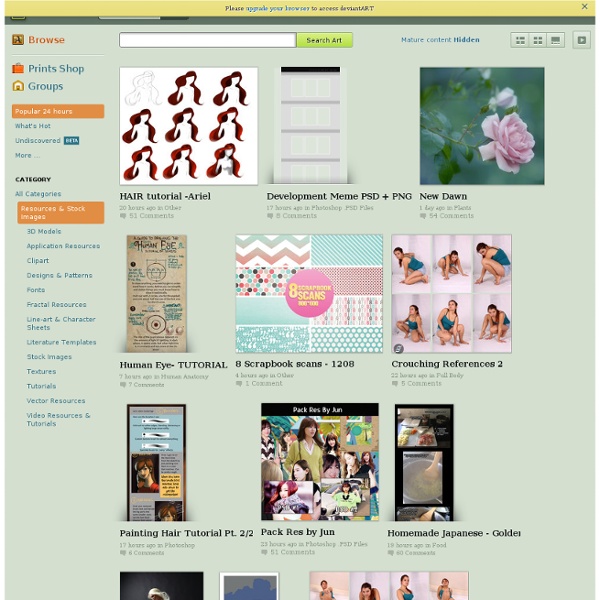 Browsing Resources & Stock Images on deviantART