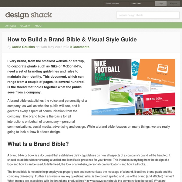 How to Build a Brand Bible & Visual Style Guide