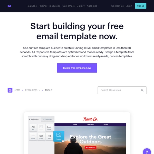 Build free HTML email templates